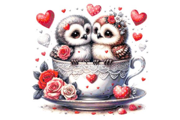Valentines Day Counted Cross Stitch PDF