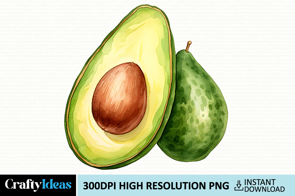 Avocado Sublimation Graphic by CraftyIdeas · Creative Fabrica
