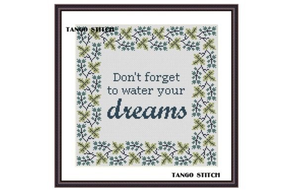 Dreams Funny Motivational Cross Stitch