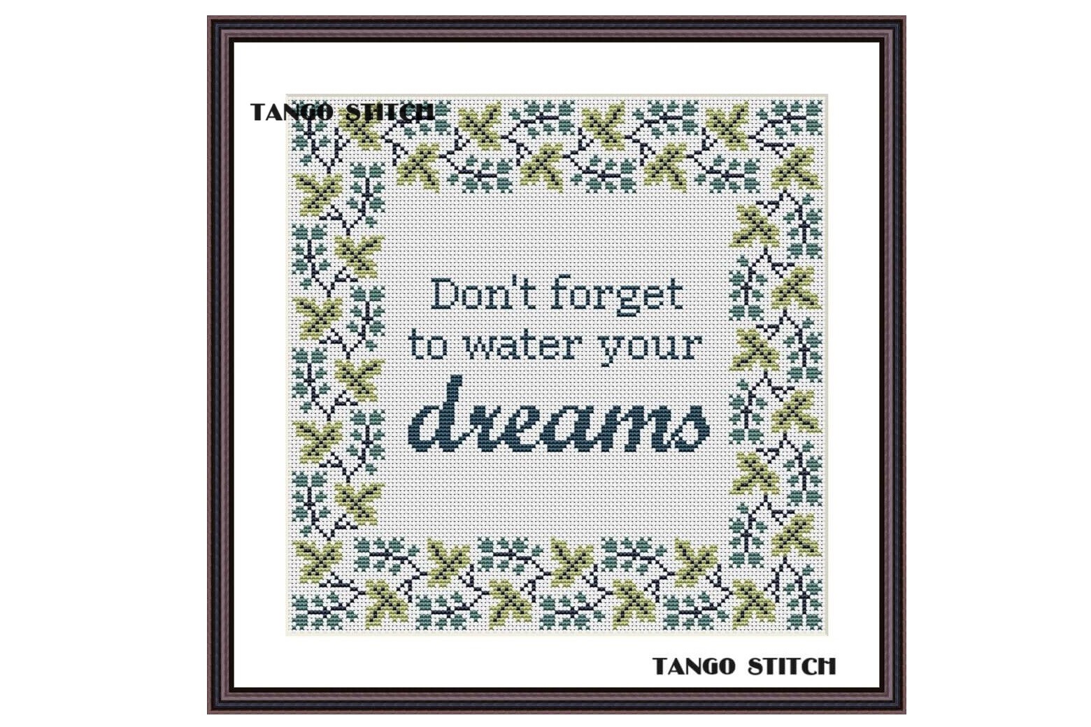 Dreams Funny Motivational Cross Stitch