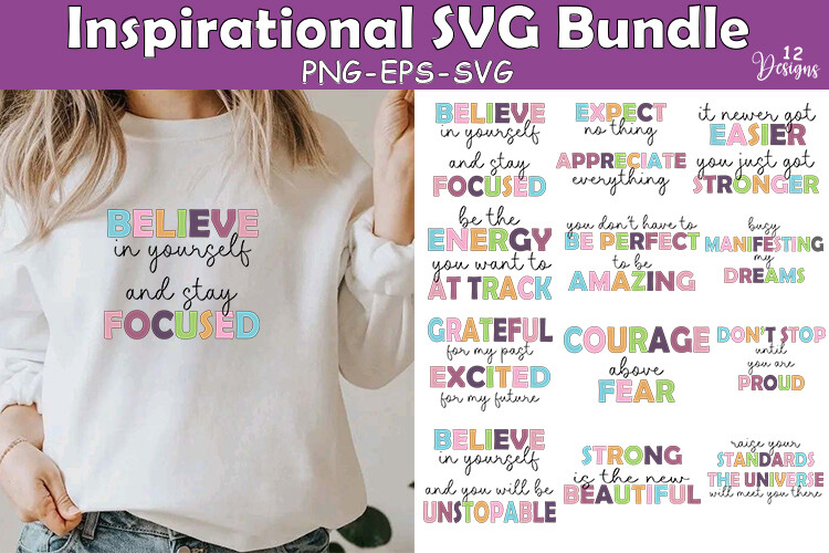 Inspirational SVG Bundle Graphic by Jacpot07 · Creative Fabrica