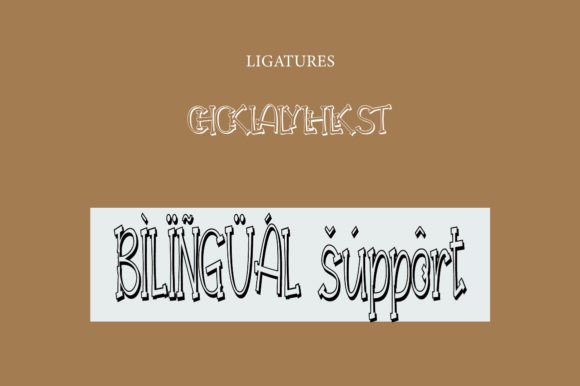 Maribet Shadow Font PNG with transparent background - Preview 3