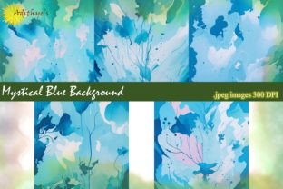 Mystical Blue Backgrounds Graphic by Adithye's · Creative Fabrica