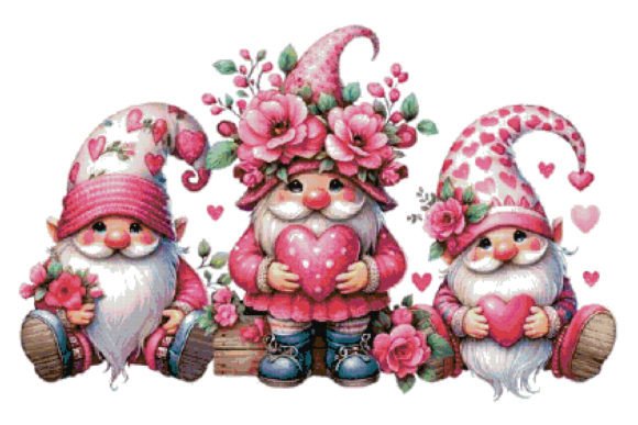 Valentines Day Counted Cross Stitch PDF