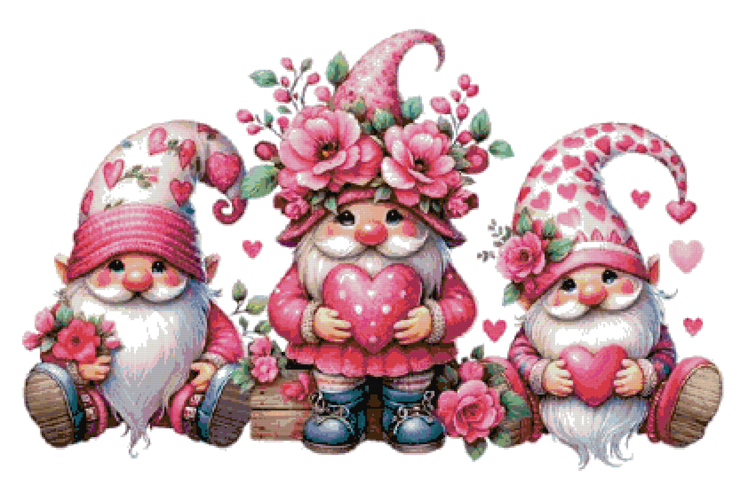 Valentines Day Counted Cross Stitch PDF