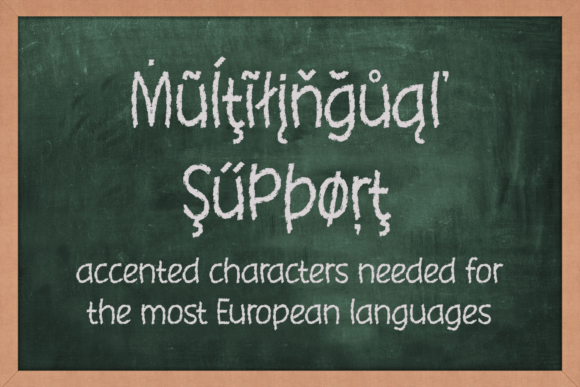 Colored Chalk Font - Preview 4