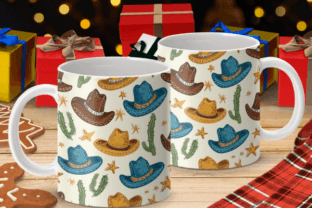 Cowboy Fabric Rustic Papers Patterns Graphic by Creative River ...
