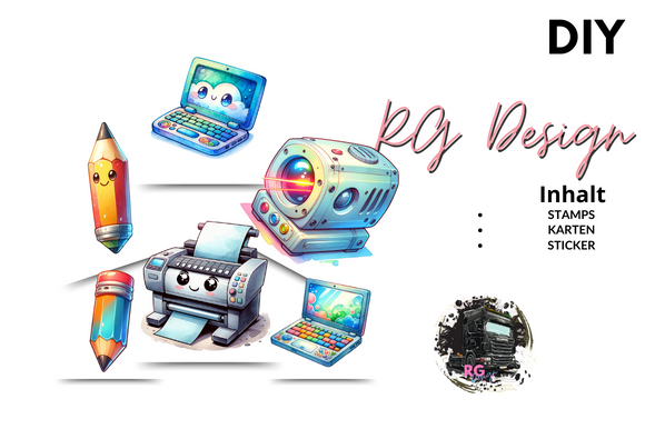 DIY Stamps, Stickers and Cards Graphic by RPG-Design · Creative Fabrica