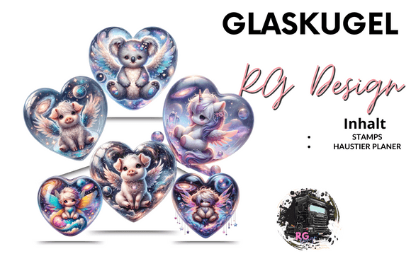 Glass Ball Stamps + Pet Planner German