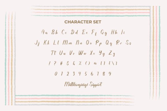 Kids Happiness Font PNG with transparent background - Preview 2