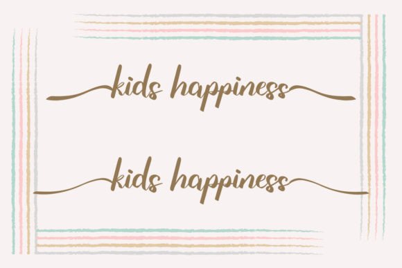 Kids Happiness Font PNG with transparent background - Preview 6