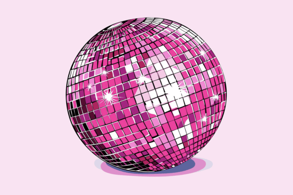 Pink Disco SVG PNG