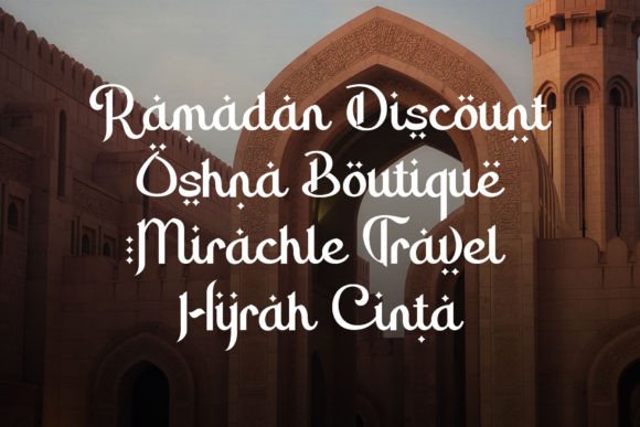 Rahmuna Font PNG with transparent background - Preview 5