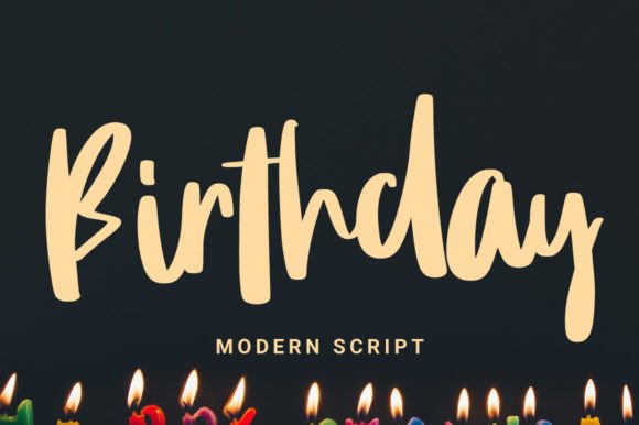 Birthday Script & Handwritten Font By BaeMary