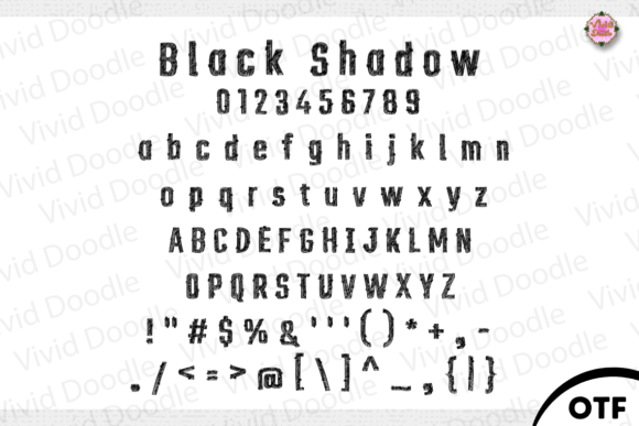 Black Shadow Font - Preview 1
