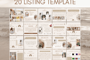 Boho Etsy Shop Branding Templates Canva Graphic by NdkMode · Creative ...