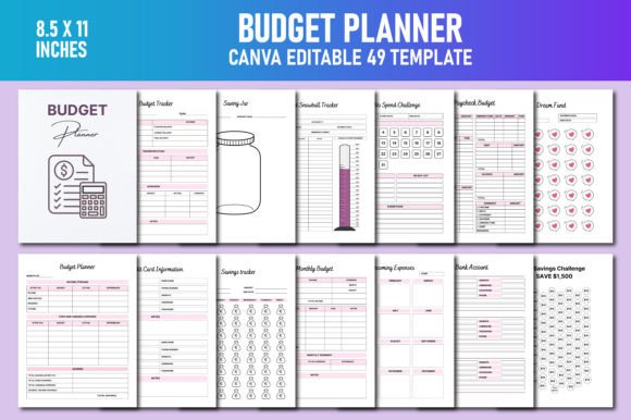Budget Planner Canva KDP