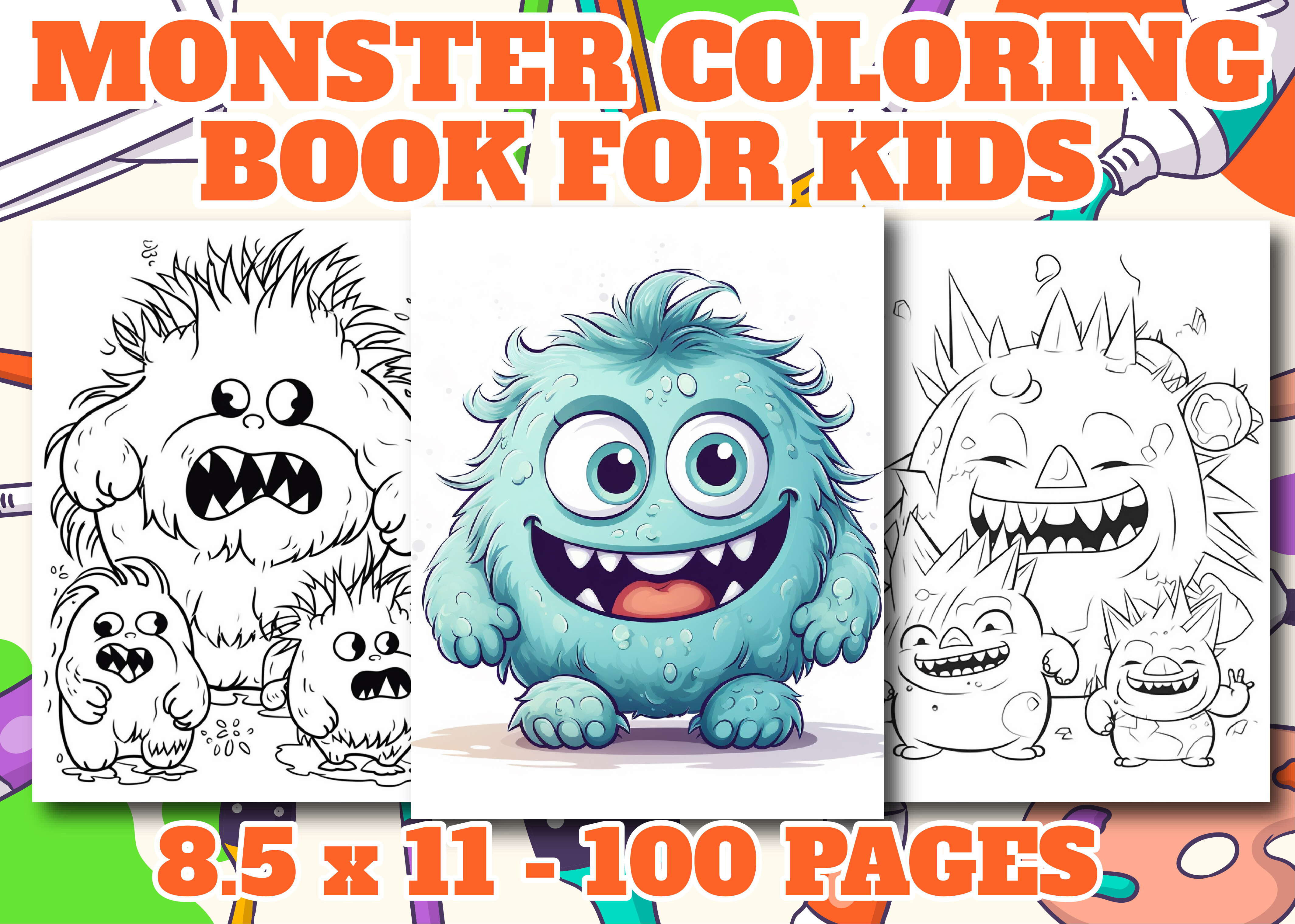 Cute Monster Coloring Pages
