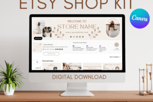 Etsy Shop Branding Kit in Canva Graphic by NdkMode · Creative Fabrica