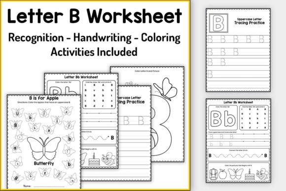 Letter B Worksheets for Preschool Kids