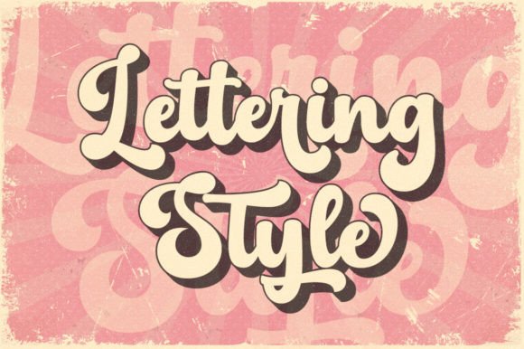 Pinky Retro Font PNG with transparent background - Preview 6