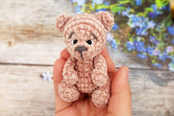 Teddy Bear Miniature Crochet Pattern PDF