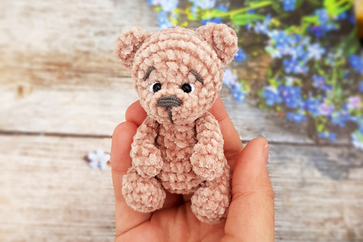 Teddy Bear Miniature Crochet Pattern PDF