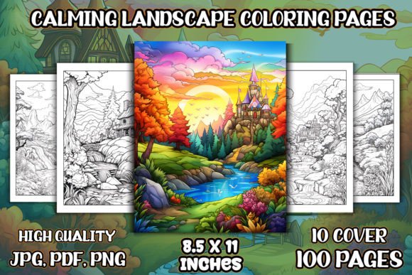 Calming Landscape Coloring Pages