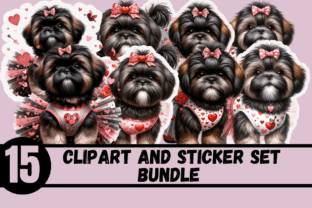 Cute Shih Tzu Bundle Graphic by Melanin Beautii Designs · Creative Fabrica