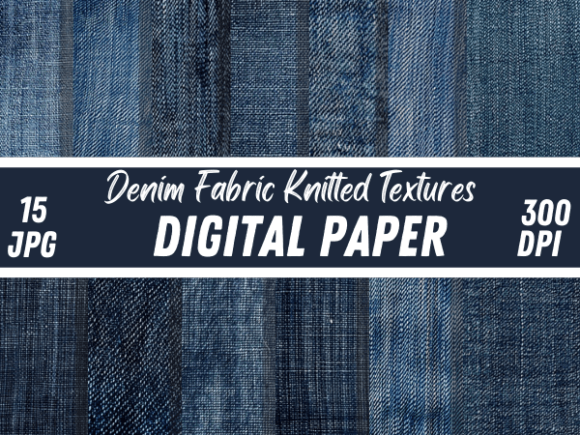 Denim Fabric Knitted Textures Patterns Graphic Patterns By Creative River