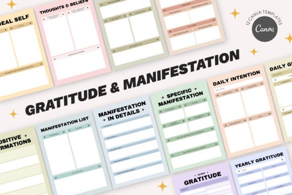 Gratitude & Manifestation CANVA Template