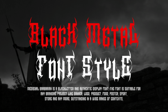 Medieval Barbarian Font PNG with transparent background - Preview 1