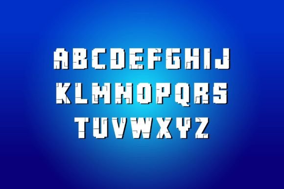 Minecroft Font PNG with transparent background - Preview 3