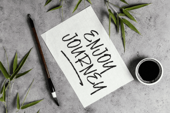 Bait Pertama Font PNG with transparent background - Preview 3