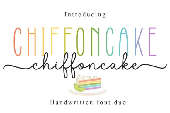 Chiffoncake Duo Script Fonts Font Door soderi graphicslide