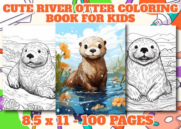Cute River 2 Otter Coloring Pages