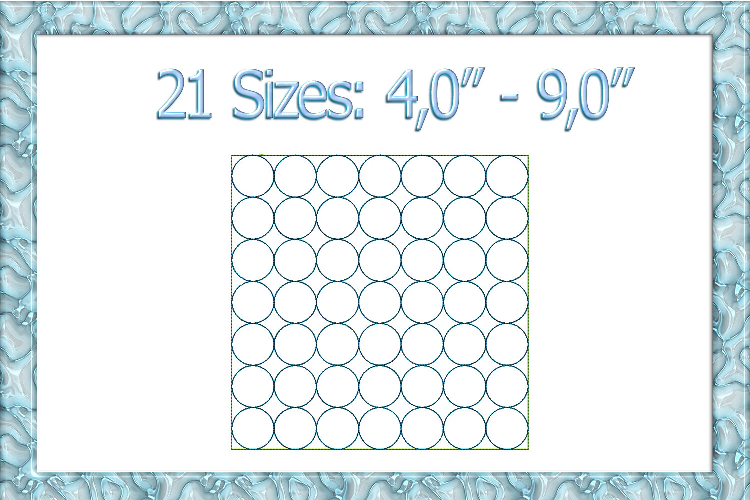Quilting Circle Embroidery Design