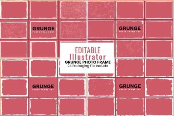 Vector Grunge Photo Frame Design