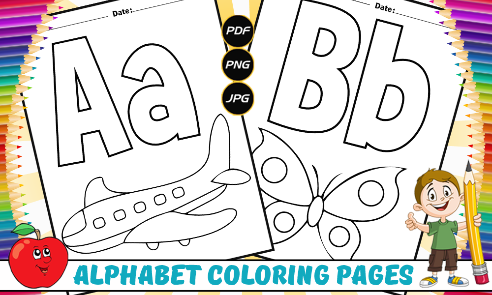 Alphabet Coloring Pages for Kids
