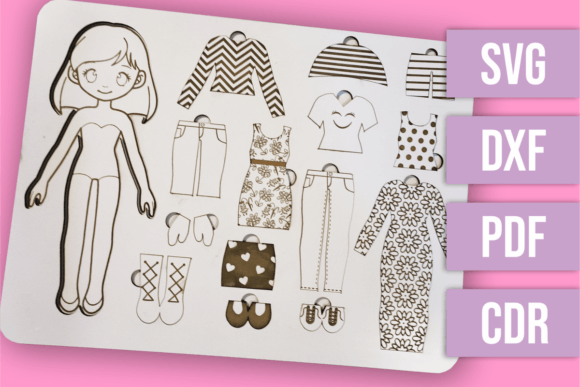 Laser Cut File -Dress Up Puzzle - Sammy  Creative Fabrica