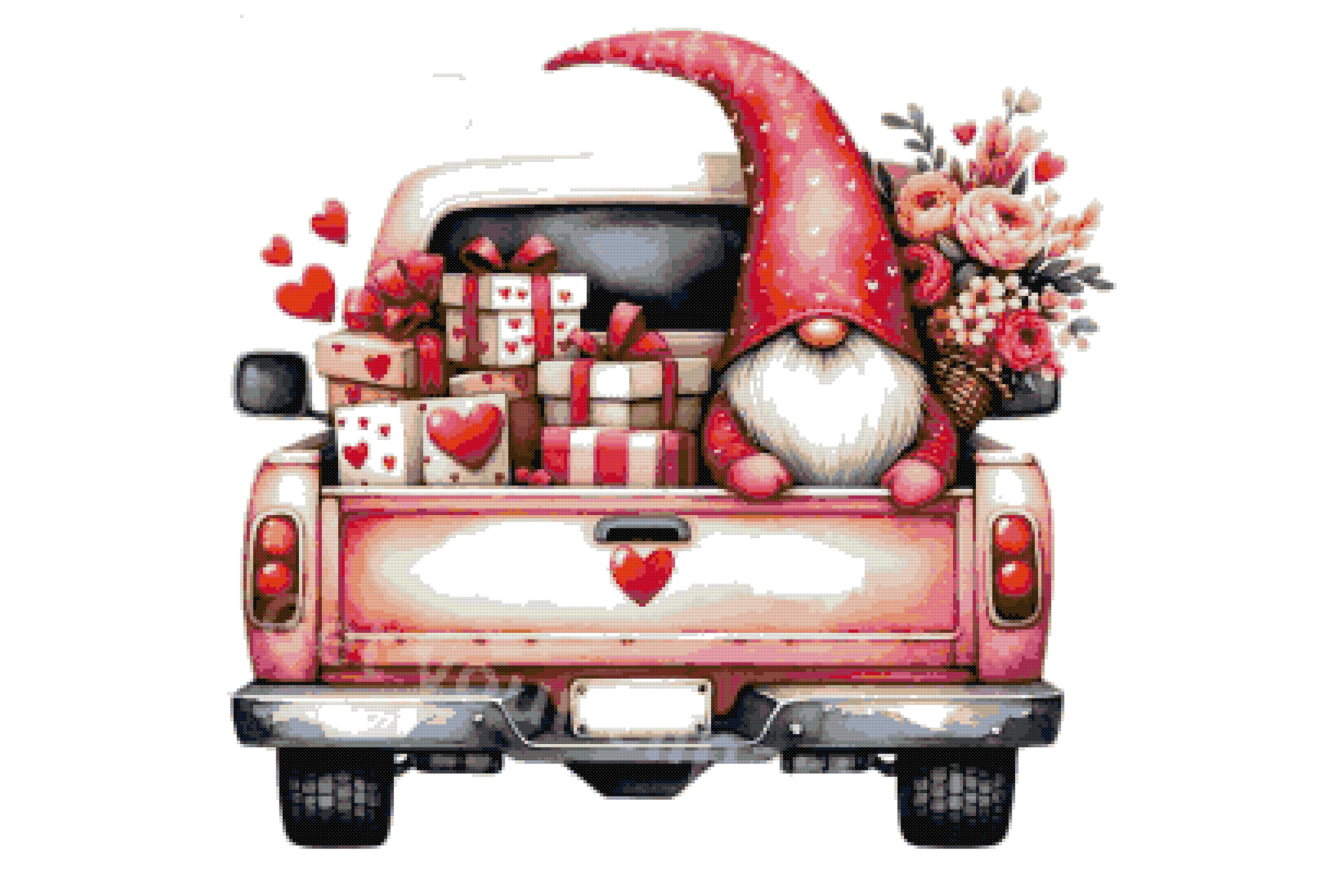 Valentines Day Counted Cross Stitch PDF