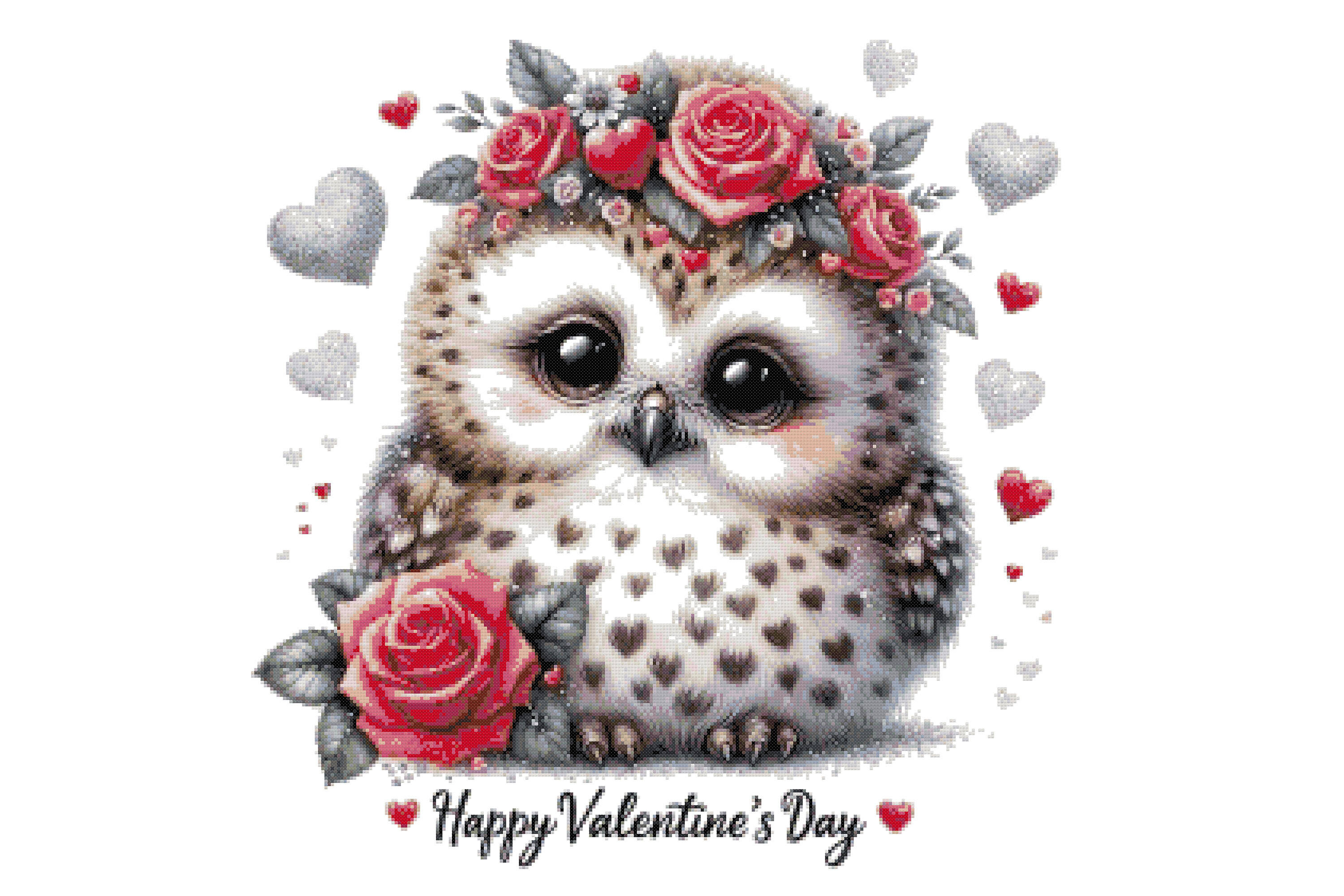 Valentines Day Counted Cross Stitch PDF