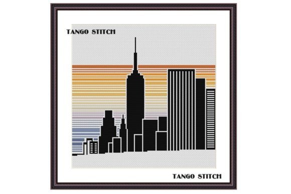 Big City Skyline Morning Cross Stitch