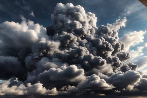 Black Cloud Background
