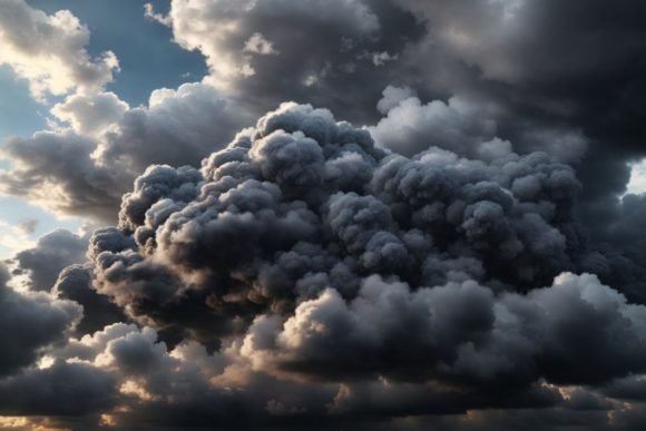 Black Cloud Background