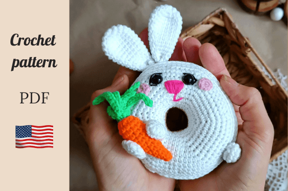 Crochet Pattern Bunny Donut