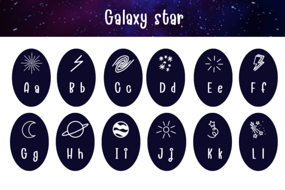Galaxy Star Font - Preview 1