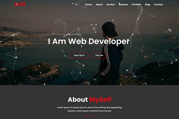 Jalil Personal Portfolio HTML5 Template