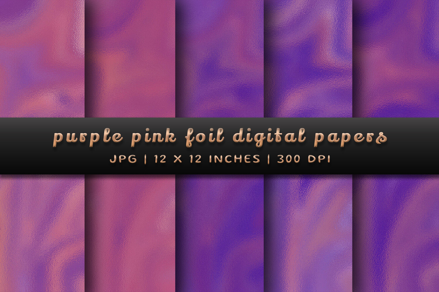 Purple Pink Foil Digital Papers Graphic by Pugazh Logan · Creative Fabrica