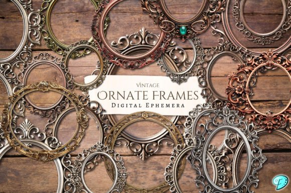 Vintage Ornate Digital Frames